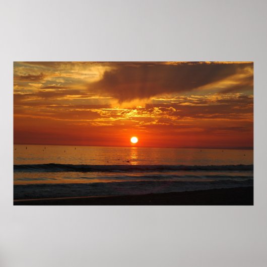 Poster Coucher de soleil en Californie (Devant)