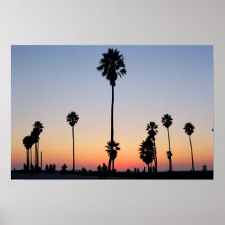 Poster Coucher de soleil en Californie