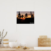 Poster coucher de soleil en Floride (Cuisine)