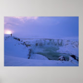 Poster Coucher de soleil en hiver (Devant)