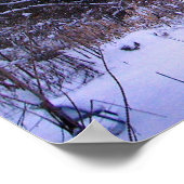 Poster Coucher de soleil en hiver (Coin)