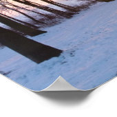 Poster Coucher de soleil en hiver (Coin)