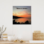 Poster Coucher de soleil en Jamaïque (Cuisine)