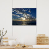 Poster Coucher de soleil en Ligurie - Cinque Terre, Itali (Cuisine)