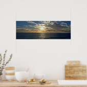 Poster Coucher de soleil en Ligurie - Cinque Terre, Itali (Cuisine)