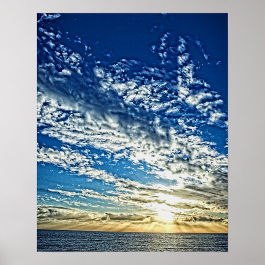 Poster Coucher de soleil en Ligurie - Cinque Terre, Itali (Devant)