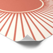 Poster Coucher de soleil en terre cuite (Coin)