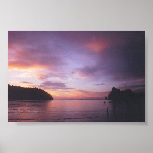 Poster Coucher de soleil en Thaïlande (Devant)