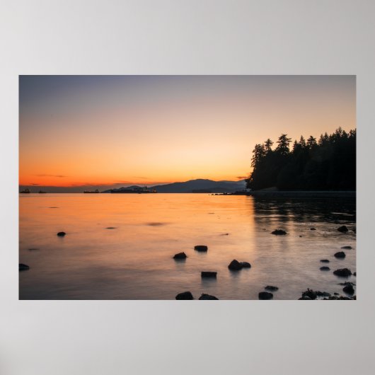 Poster Coucher de soleil époustouflant (Devant)