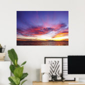 Poster Coucher de soleil époustouflant (Bureau à domicile)