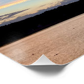 Poster Coucher de soleil époustouflant avec l'affiche bri (Coin)