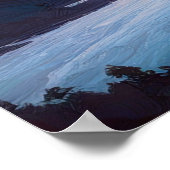 Poster Coucher de soleil époustouflant sur une vallée ser (Coin)