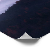 Poster Coucher de soleil et brouillard dans la vallée (Coin)