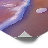 Poster Coucher de soleil et coquillages (Coin)