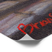 Poster Coucher de soleil et escaliers (Coin)