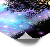 Poster Coucher de soleil et lever de lune Imaginaire aux  (Coin)