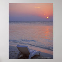 Coucher de soleil et mer