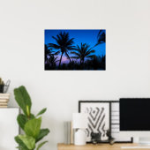 Poster Coucher de soleil et palmiers (Bureau à domicile)