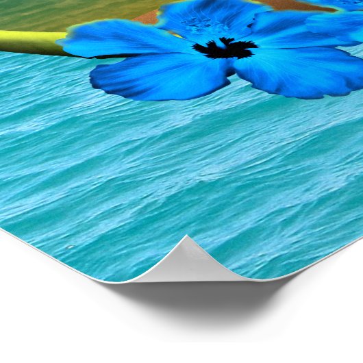 Poster Coucher De Soleil Et Planches De Surf (Coin)