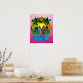 Poster Coucher De Soleil Et Planches De Surf (Cuisine)