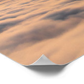Poster Coucher de soleil exceptionnel au-dessus des nuage (Coin)
