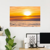 Poster Coucher de soleil exceptionnel au-dessus des nuage (Bureau à domicile)