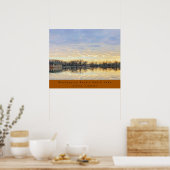 Poster Coucher de soleil Extraordinaire au-dessus du lac  (Cuisine)