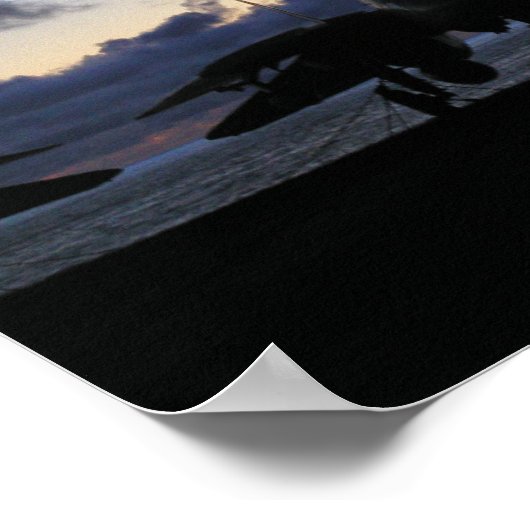 Poster Coucher de soleil F-14 (Coin)