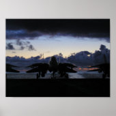Poster Coucher de soleil F-14 (Devant)