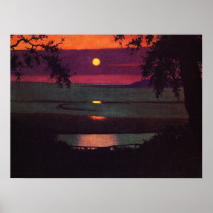 Poster Coucher de soleil - Felix Vallotton