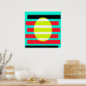 Poster Coucher de soleil futuriste (Cuisine)