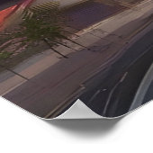 Poster Coucher de soleil futuriste : Un paysage technolog (Coin)