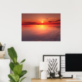 Poster coucher de soleil : glace brûlante (Bureau à domicile)