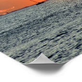 Poster Coucher de soleil hawaïen (Coin)