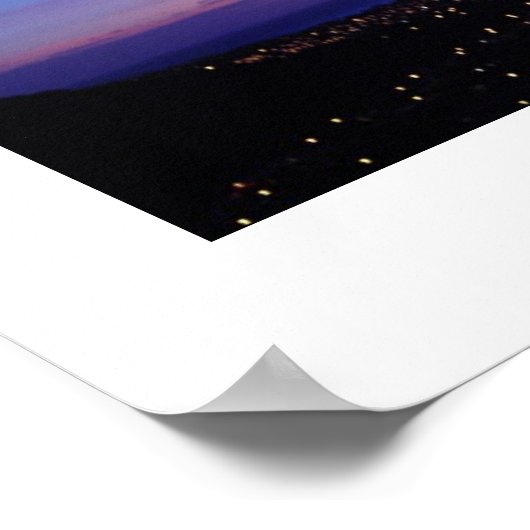 Poster Coucher de soleil hawaïen doux (Coin)