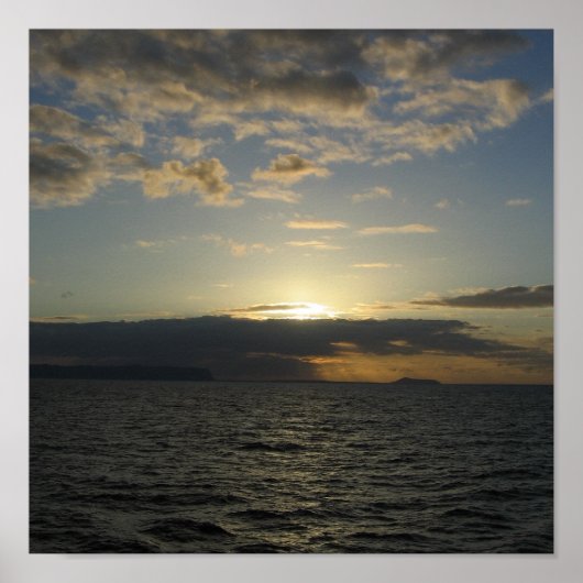POSTER COUCHER DE SOLEIL HAWAIIEN (Devant)
