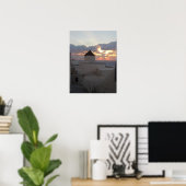 Poster Coucher de soleil Ia Santorin (Bureau à domicile)