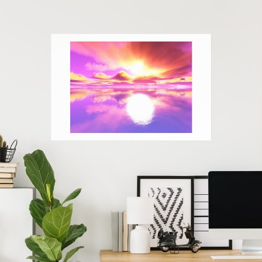 Poster Coucher de soleil II (Bureau à domicile)