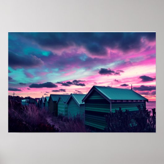 Poster Coucher de soleil infrarouge (Devant)