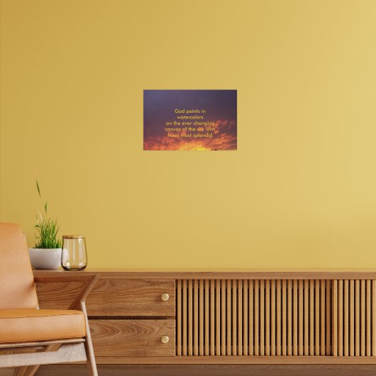 Poster Coucher de soleil inspirant (Salon 2)