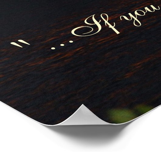 Poster Coucher de soleil inspirant (Coin)