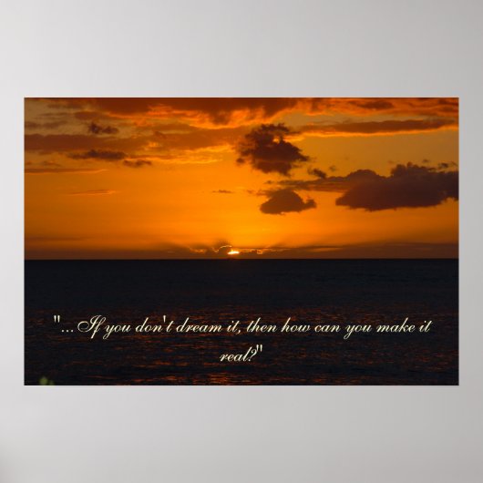 Poster Coucher de soleil inspirant (Devant)