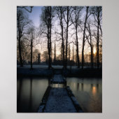 Poster Coucher de soleil Kasteel Moat 1 (Devant)