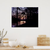 Poster Coucher de soleil Kasteel Moat 2 (Cuisine)