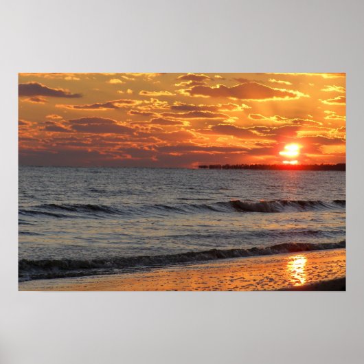 POSTER COUCHER DE SOLEIL KATRINA (Devant)