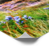 Poster Coucher de soleil majestueux dans le paysage monta (Coin)