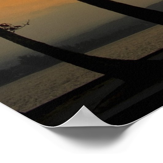 POSTER COUCHER DE SOLEIL MAUNA LOA (Coin)