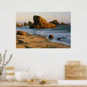 Poster Coucher de soleil, Meyers Beach, Oregon, États-Uni (Cuisine)