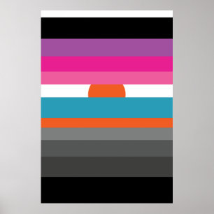 Poster Coucher de soleil minimal