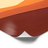 POSTER COUCHER DE SOLEIL MINIMALISTE BOHO (Coin)